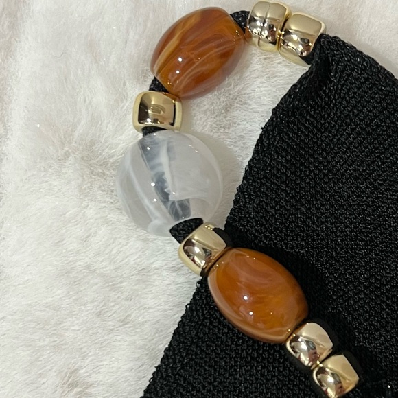 NWOT Maje Black Tank Top With Beaded Straps—with some pilling - Picture 7 of 16